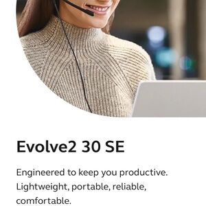 Evolve2 30 SE Jabra Headphones